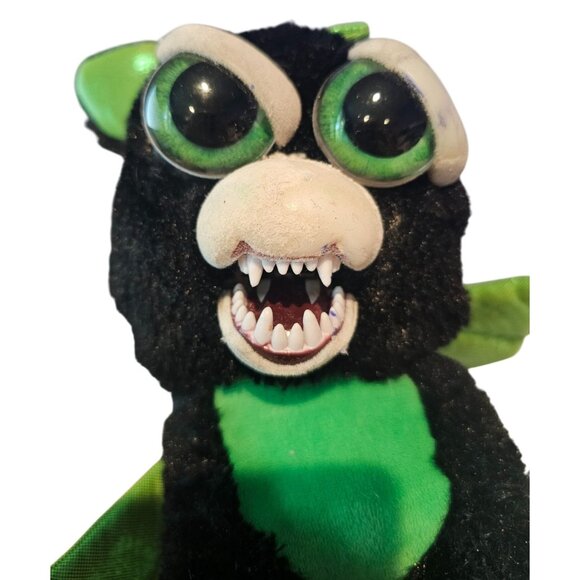 Feisty Pets Fabio Flamefart Dragon Plush Gamestop Black Green 2017 READ DESCRIPT - Picture 6 of 14